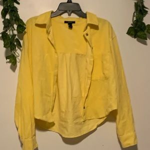 Yellow long sleeve button up (jacket)🌱✨